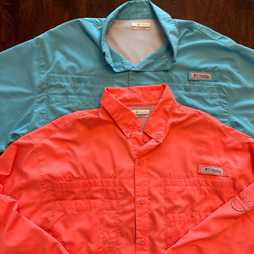 Set of 2 PFG Columbia Shirts